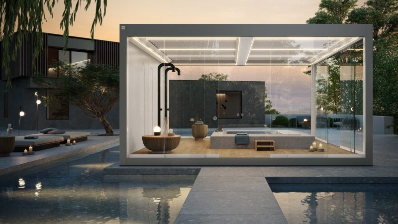 Pergola bioclimatique Suisse sur mesure