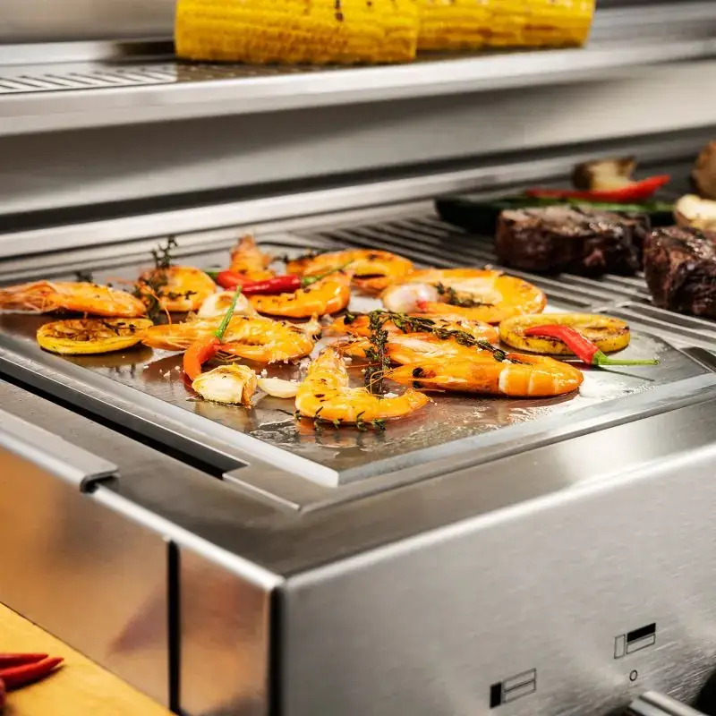 Cuisine extérieure teppanyaki à Genève – jardin