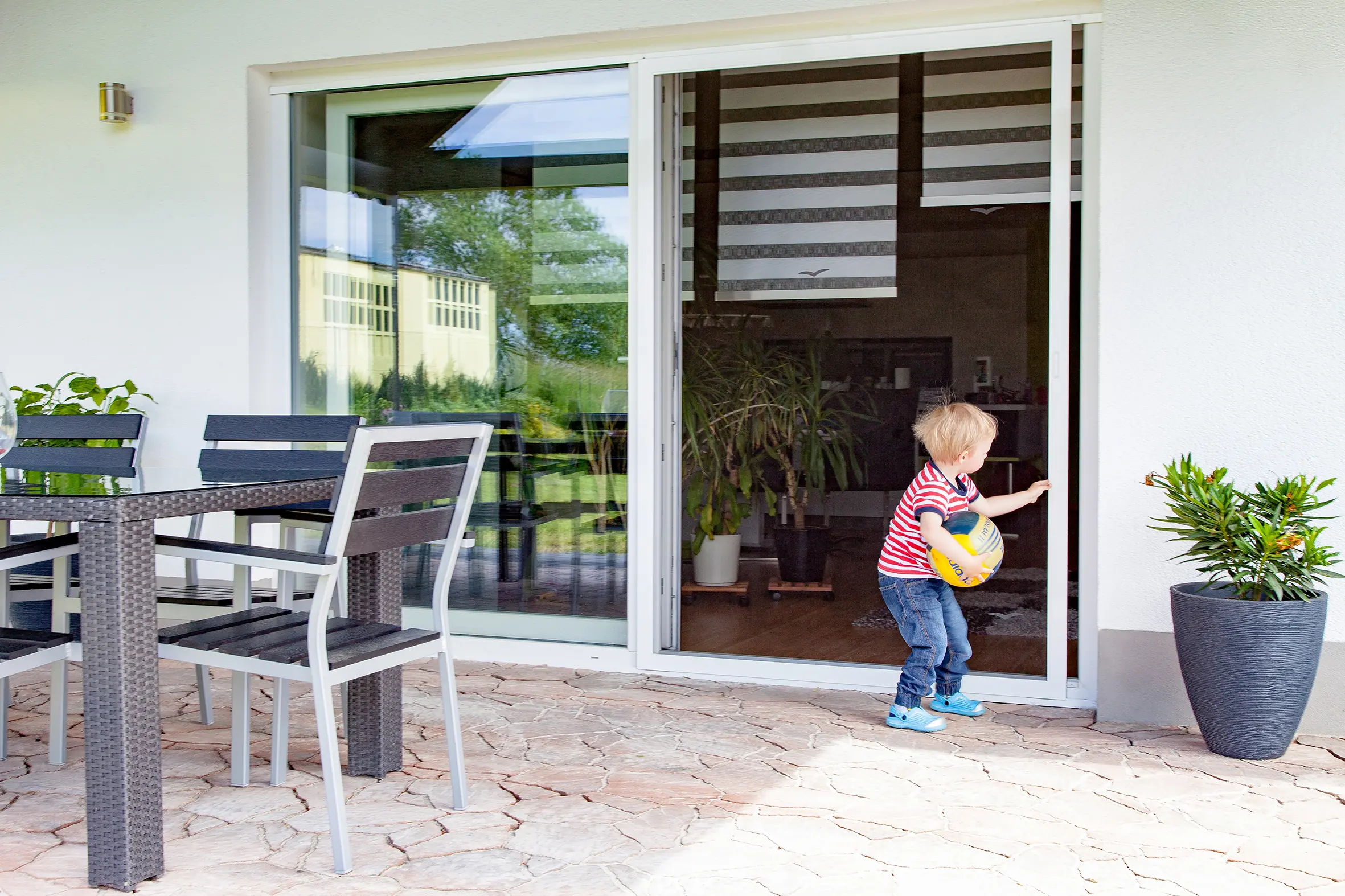 Moustiquaire coulissante – baie vitrée grande largeur