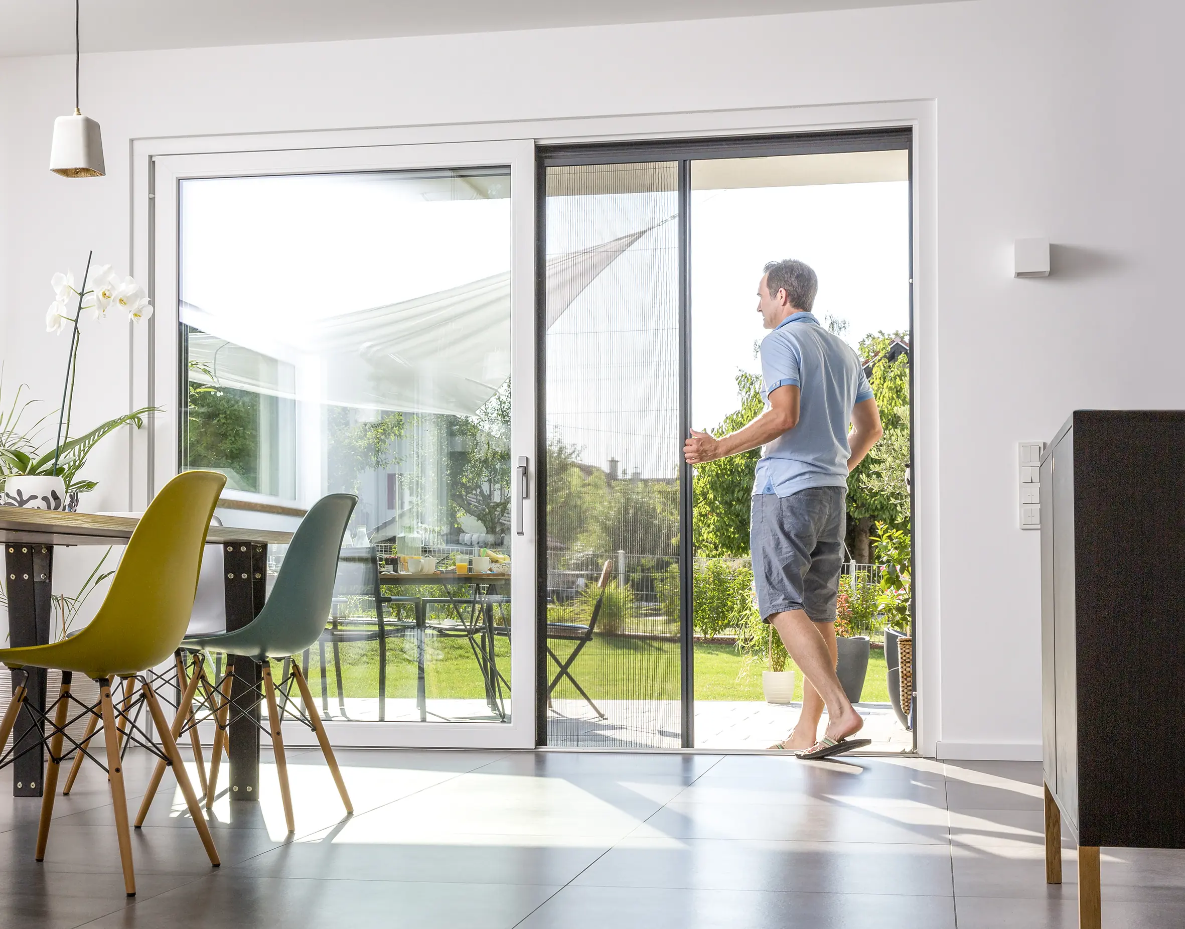 Moustiquaire plissée – baie vitrée premium