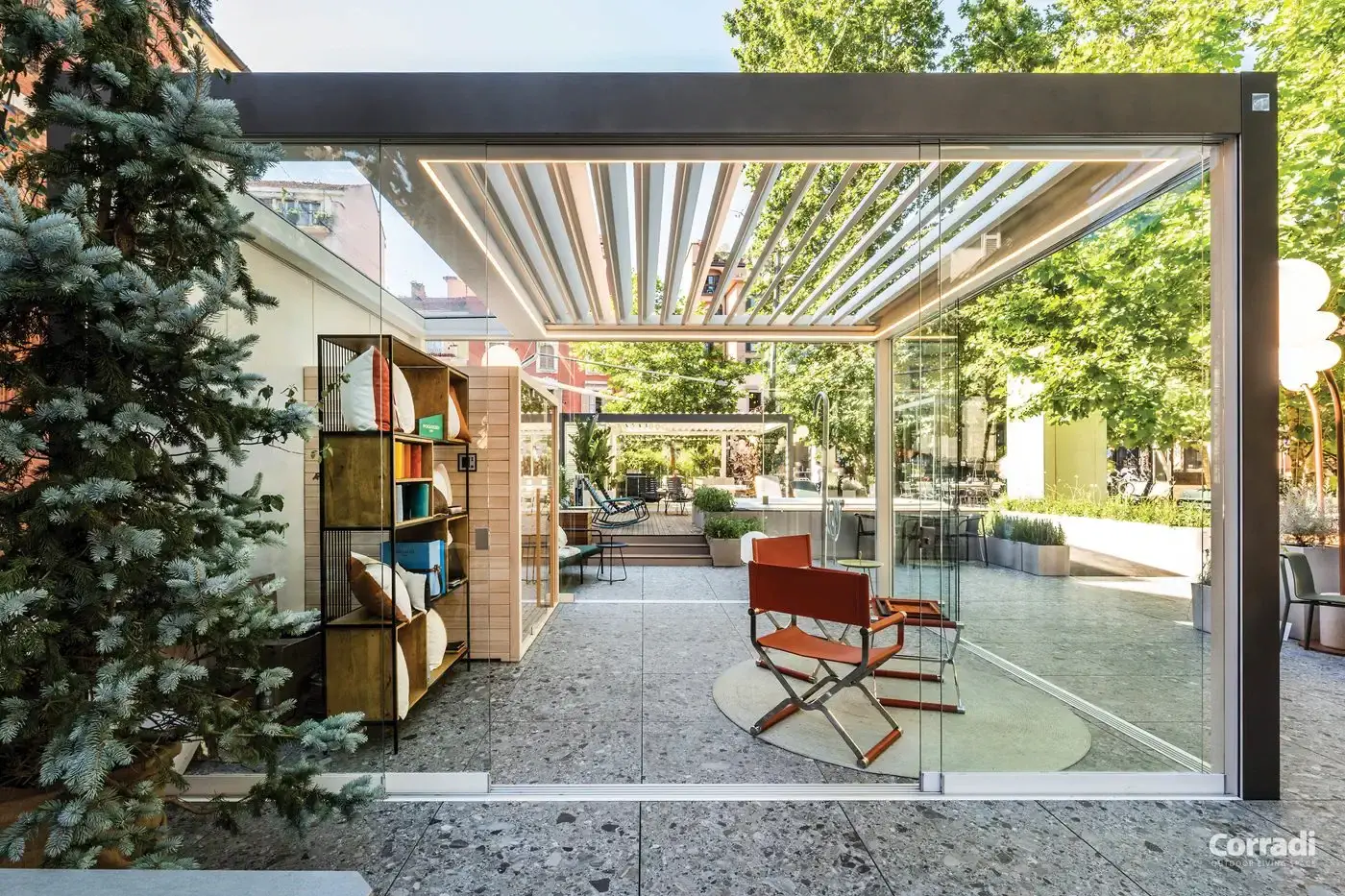 Pergola bioclimatique aluminium à Genève – confort 4 saisons