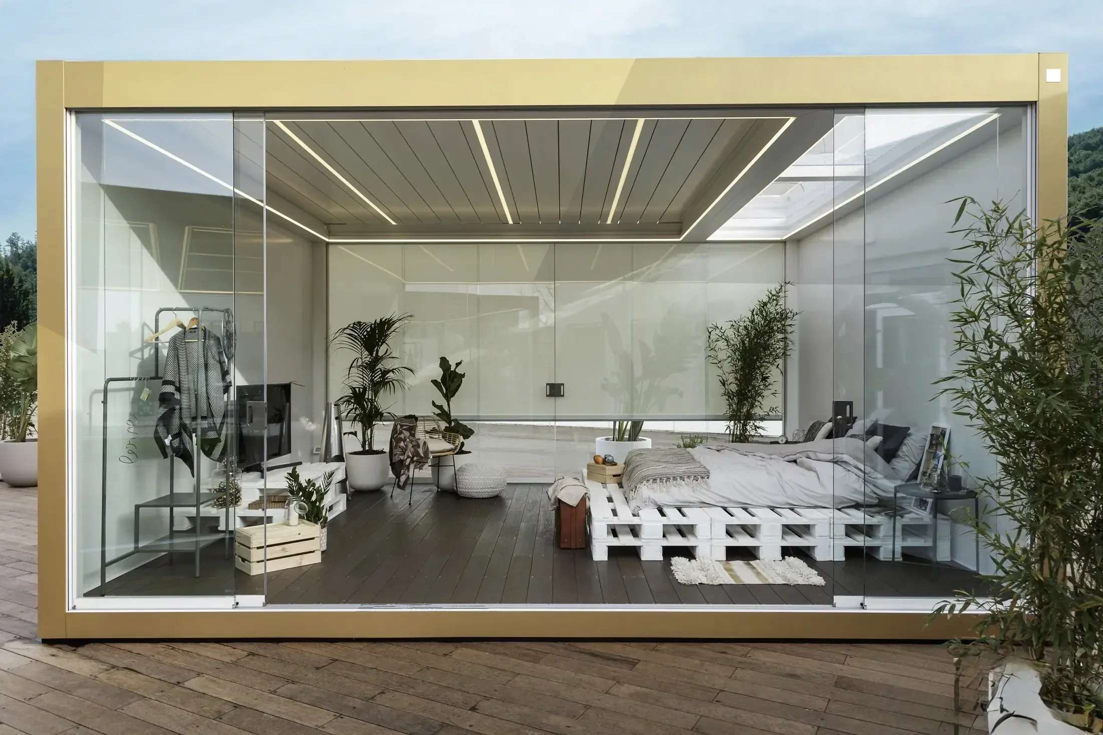 Pergola bioclimatique à Genève – projet sur mesure