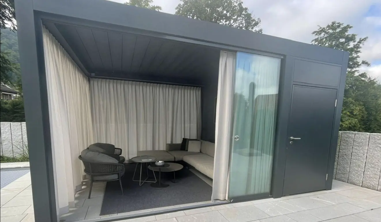 Rideaux extérieurs pour pergola et terrasse en Suisse romande