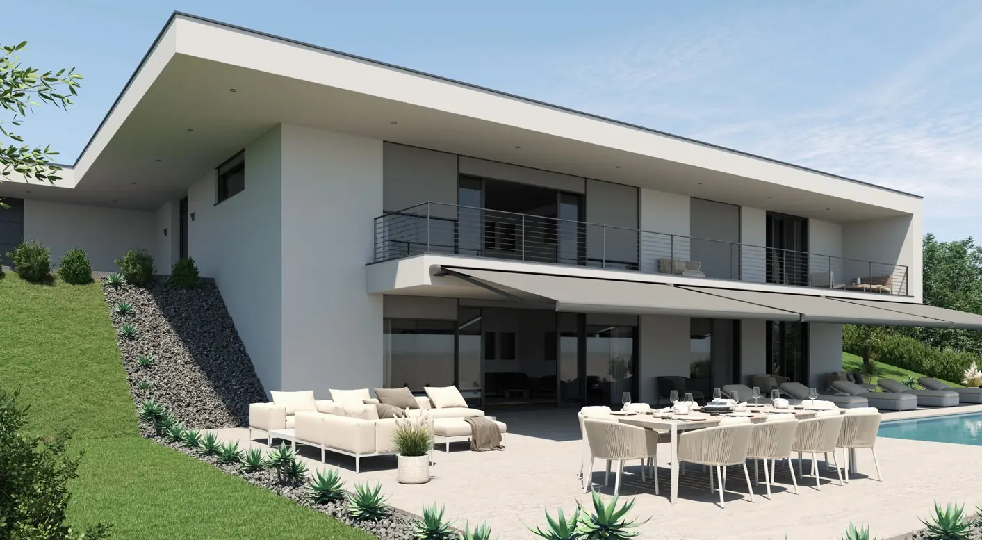 Store banne sur terrasse dans le canton de Vaud