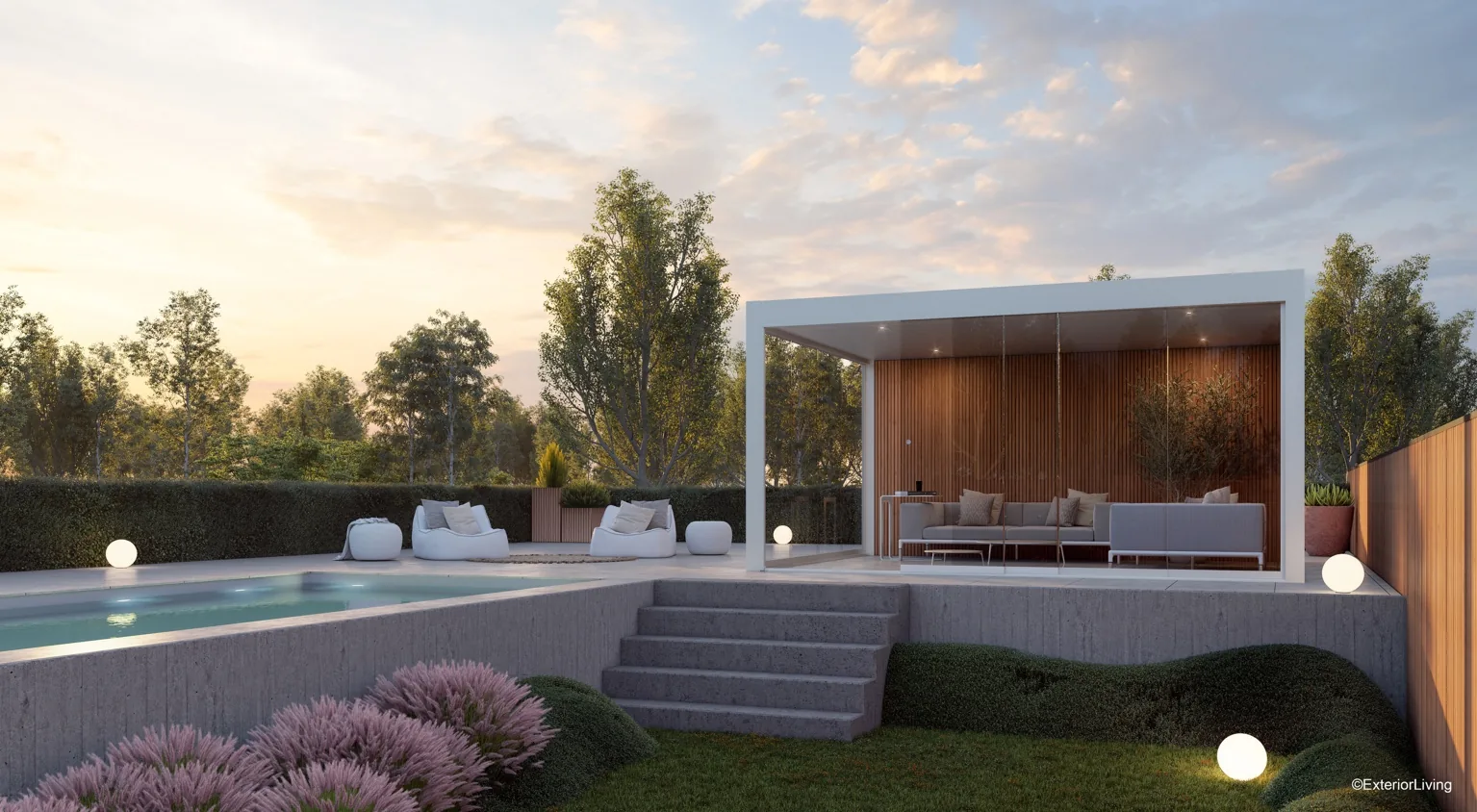 Conception architecturale d’un pool house sur mesure